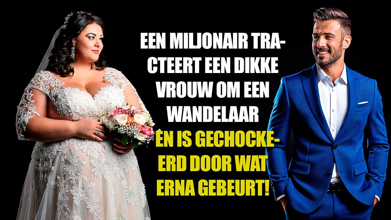 Miljonair Trouwde met een Zwaarlijvige Vrouw voor een Weddenschap en Werd Versteld!