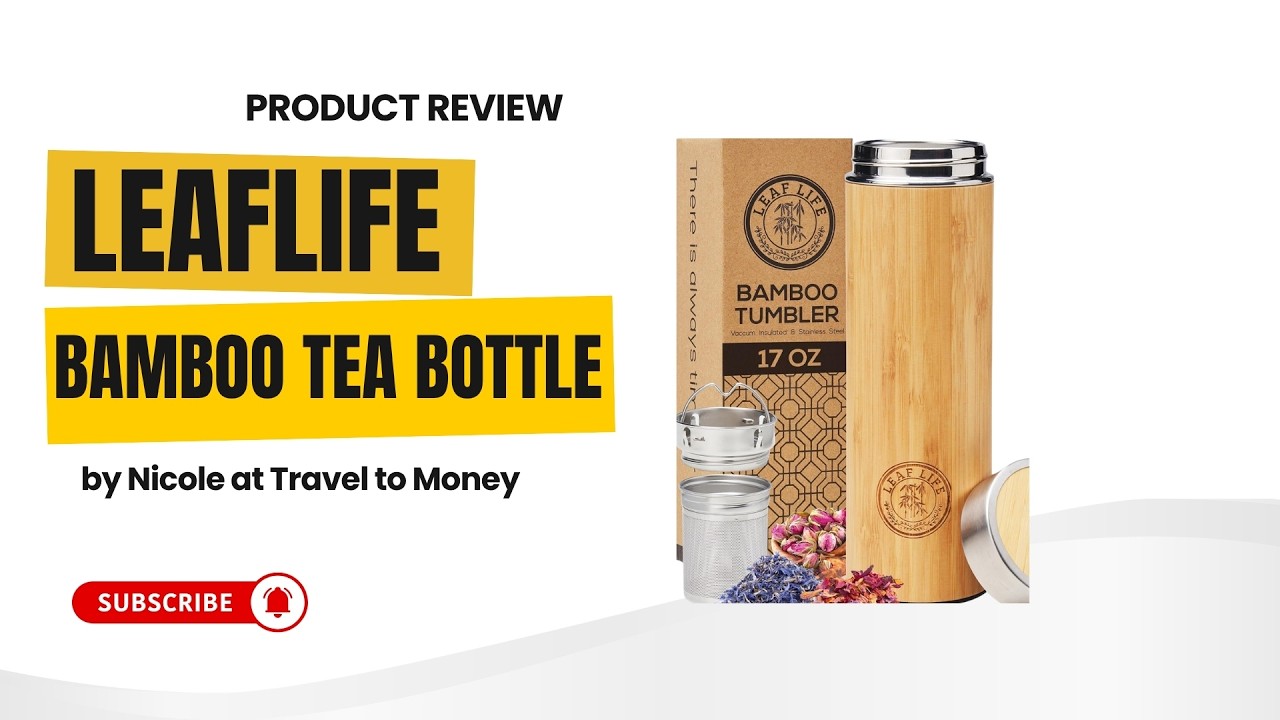 Bamboo Tea Bottle for Loose Tea and Tea Infuser Bottle  #loosetea