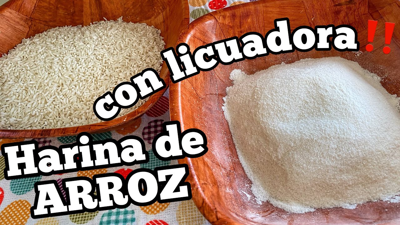 CÓMO HACER HARINA DE ARROZ CON LA LICUADORA EN CASA