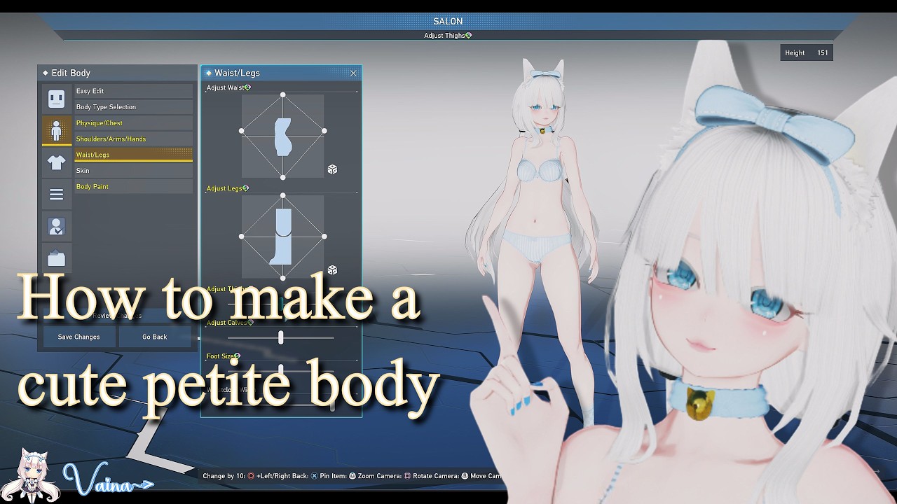 [PSO2:NGS] How to make a cute petite body in the ngs character creator!!