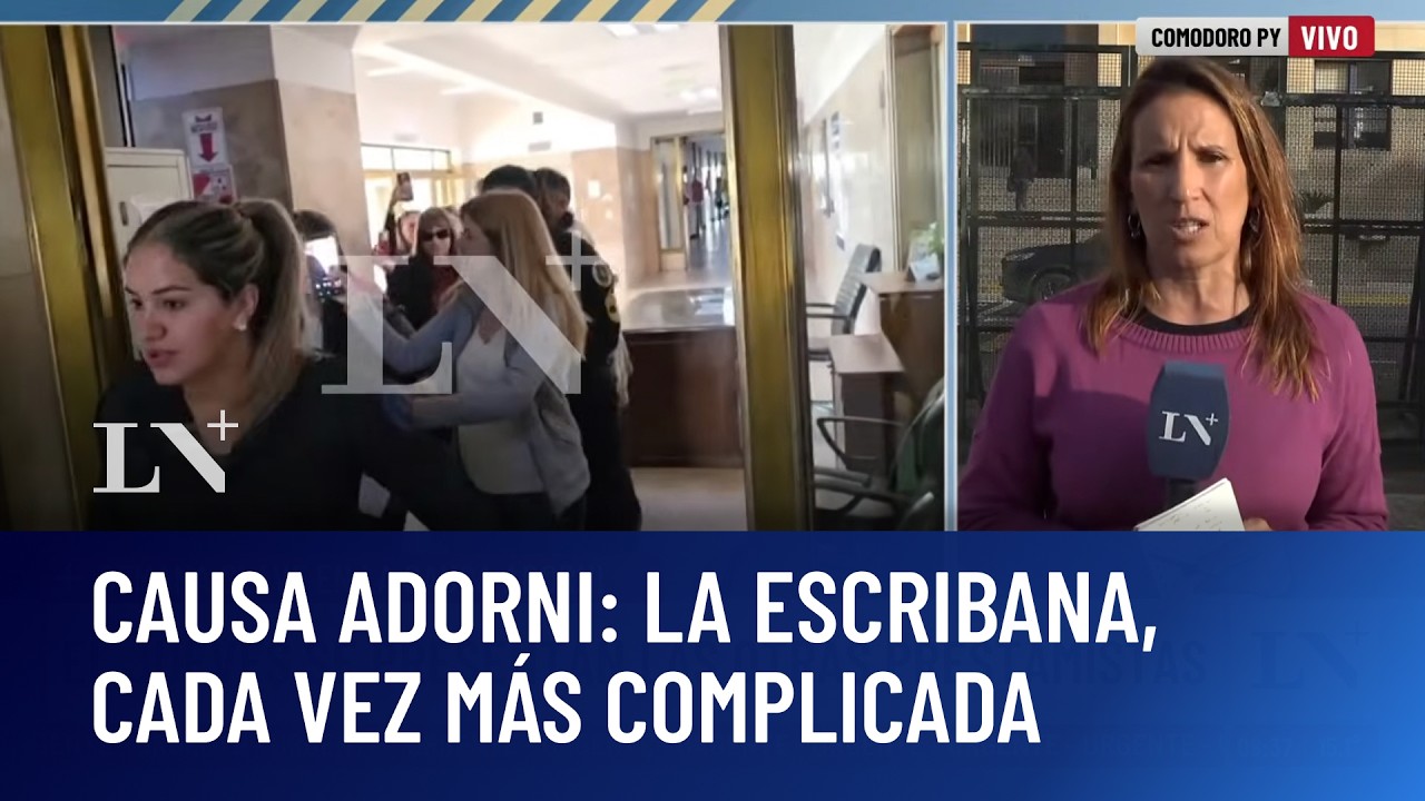 Audiencia clave por la causa de Adorni; se complica la situaci&oacute;n de la escribana