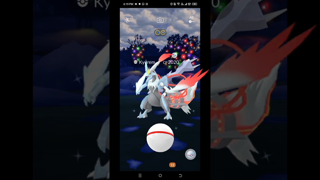 Getting a shiny Kyurem in Pokemon go #pokego #pokemongo #pokemon #shiny #pogoraids #gaming