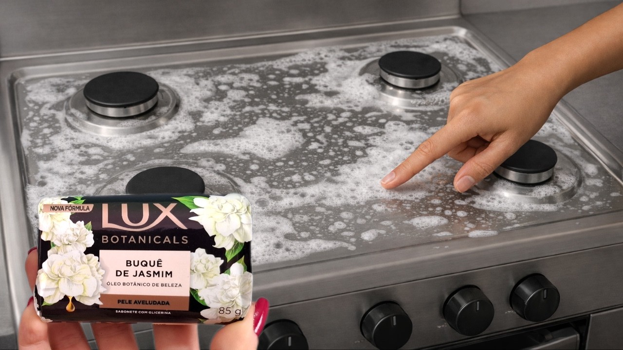 É só passar SABONETE no fogão e não precisa mais gastar uma fortuna