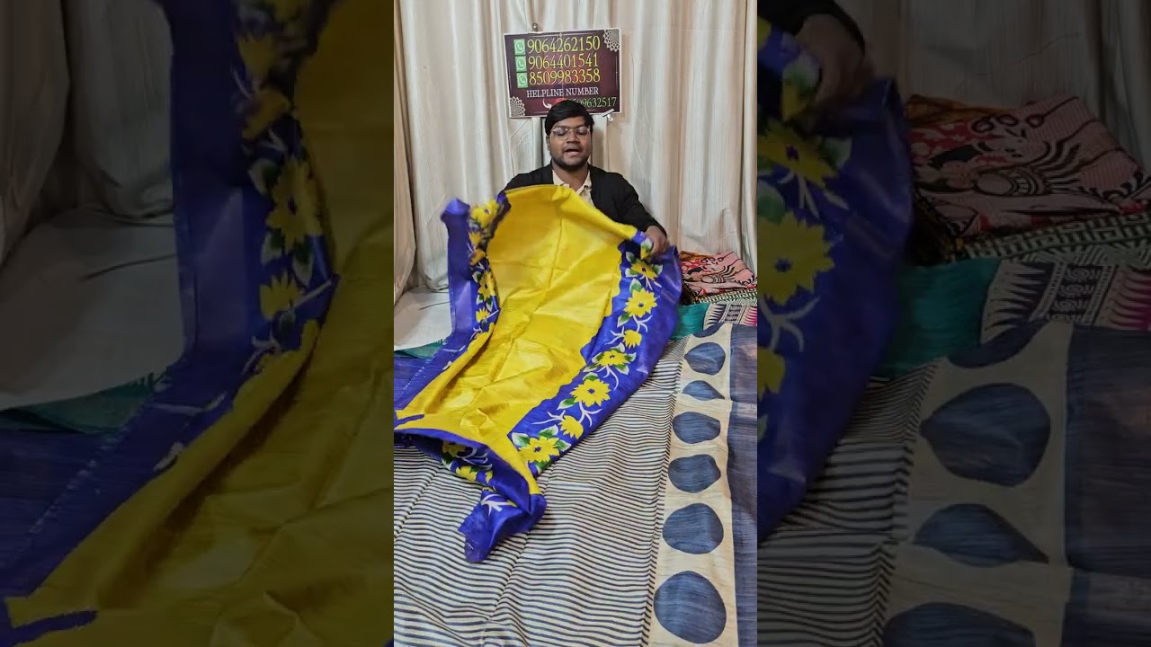 দেখানোর জন্য নয়, বোঝার জন্য শাড়ি🔥—স্টক সীমিত🫨 |GHICHA TUSSAR | PURE TUSSAR SILK | Wh Us-9064262150