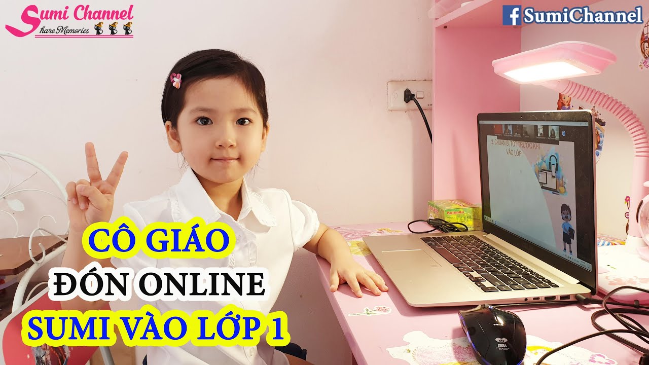 B&eacute; Sumi Được C&ocirc; Gi&aacute;o Đ&oacute;n V&agrave;o Lớp 1 ONLINE Như Thế N&agrave;o | B&eacute; Sumi Buổi Đầu Gặp C&ocirc; Gi&aacute;o V&agrave; C&aacute;c Bạn