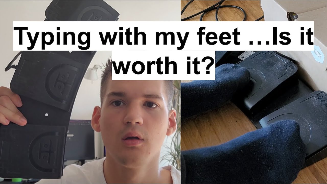 USB Foot Switch Pedal review | What its like typing with my&nbsp;feet