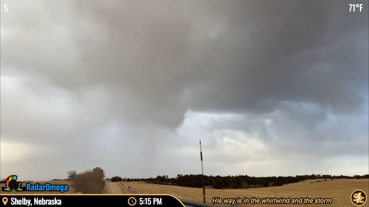 LIVE Storm Chaser - Thunderstorms And Wild Fires Possible - Nebraska