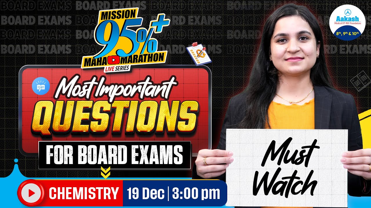 📢 Chemistry | Most Important Questions | Class 10 Board Exams | Mission 95%+ Maha Marathon