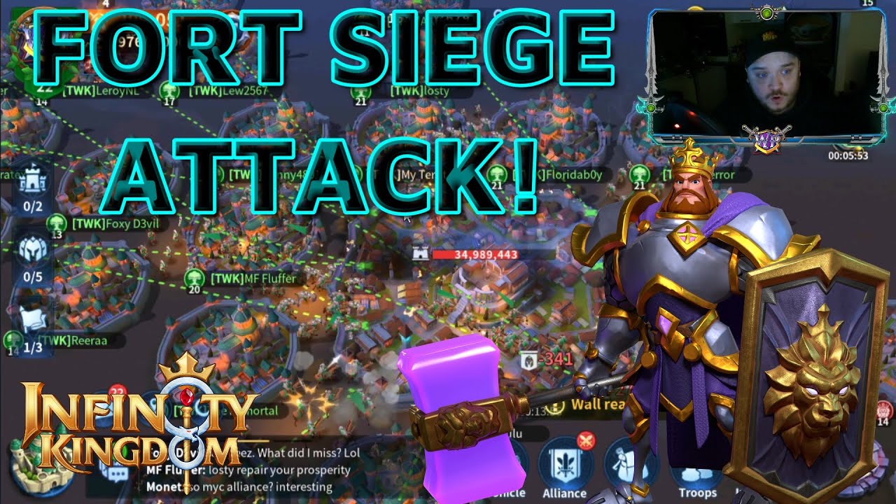 We Attacked A Fort In Enemy Land! - Infinity Kingdom