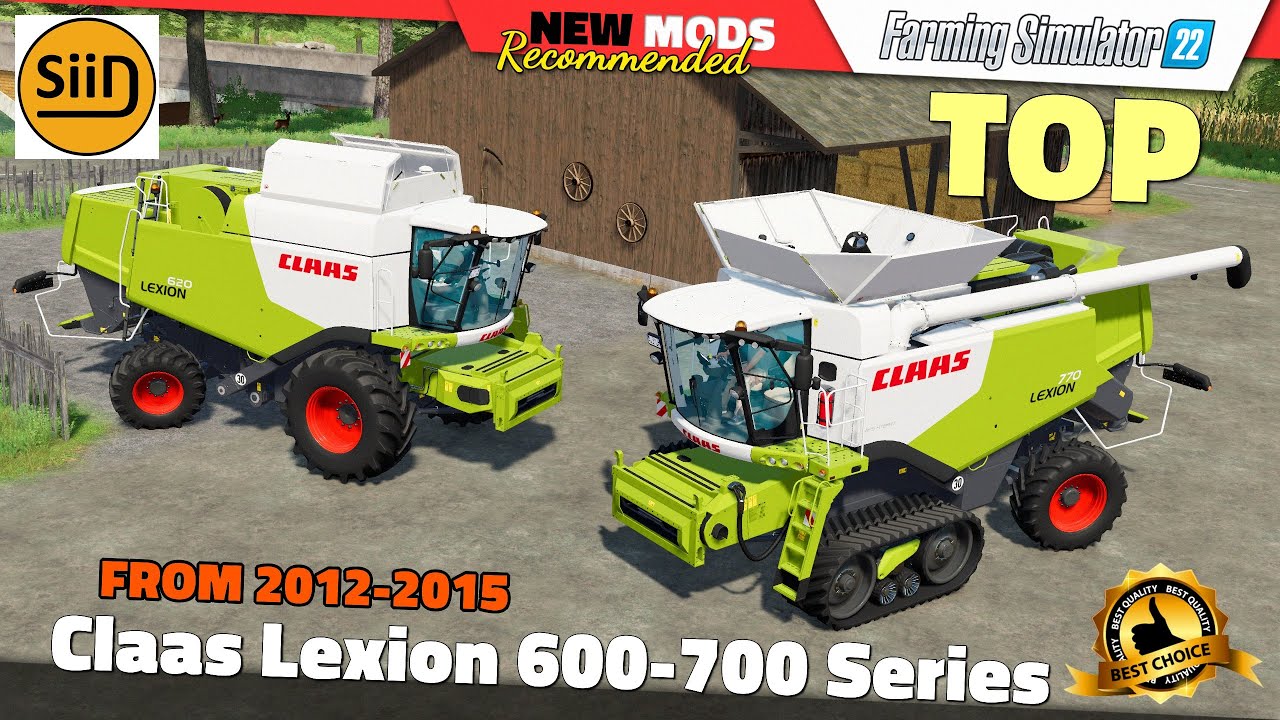 FS22 | CLAAS Lexion 600-700 Series (2012-2015) - Farming Simulator 22 New Mods Review 2K60