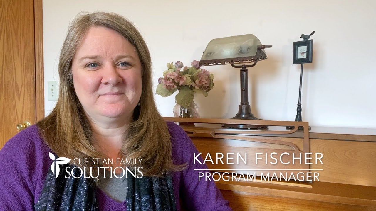 Karen Fischer, Program Manager at Christian Family Solutions brief message about IOPs
