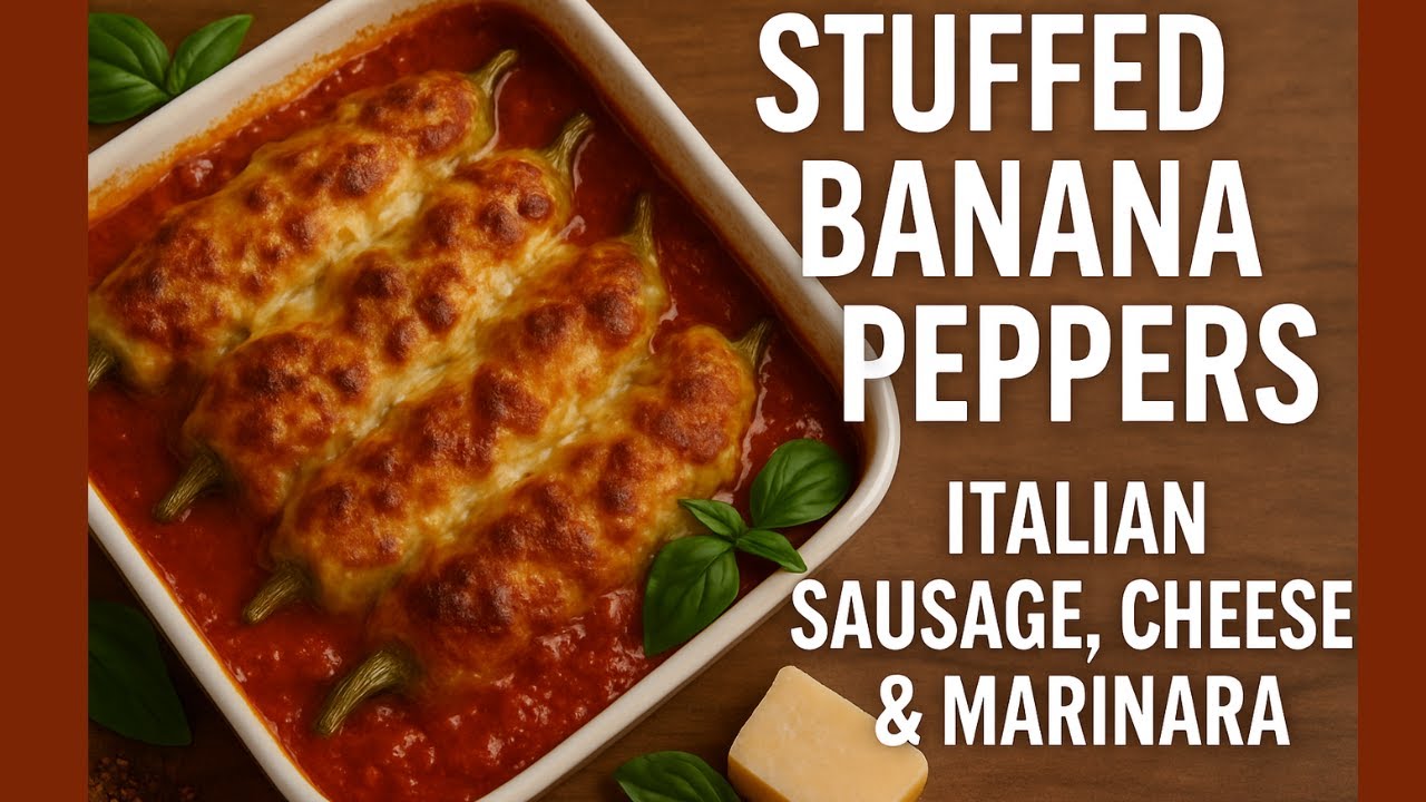 How to make Italian sausage stuffed banana peppers