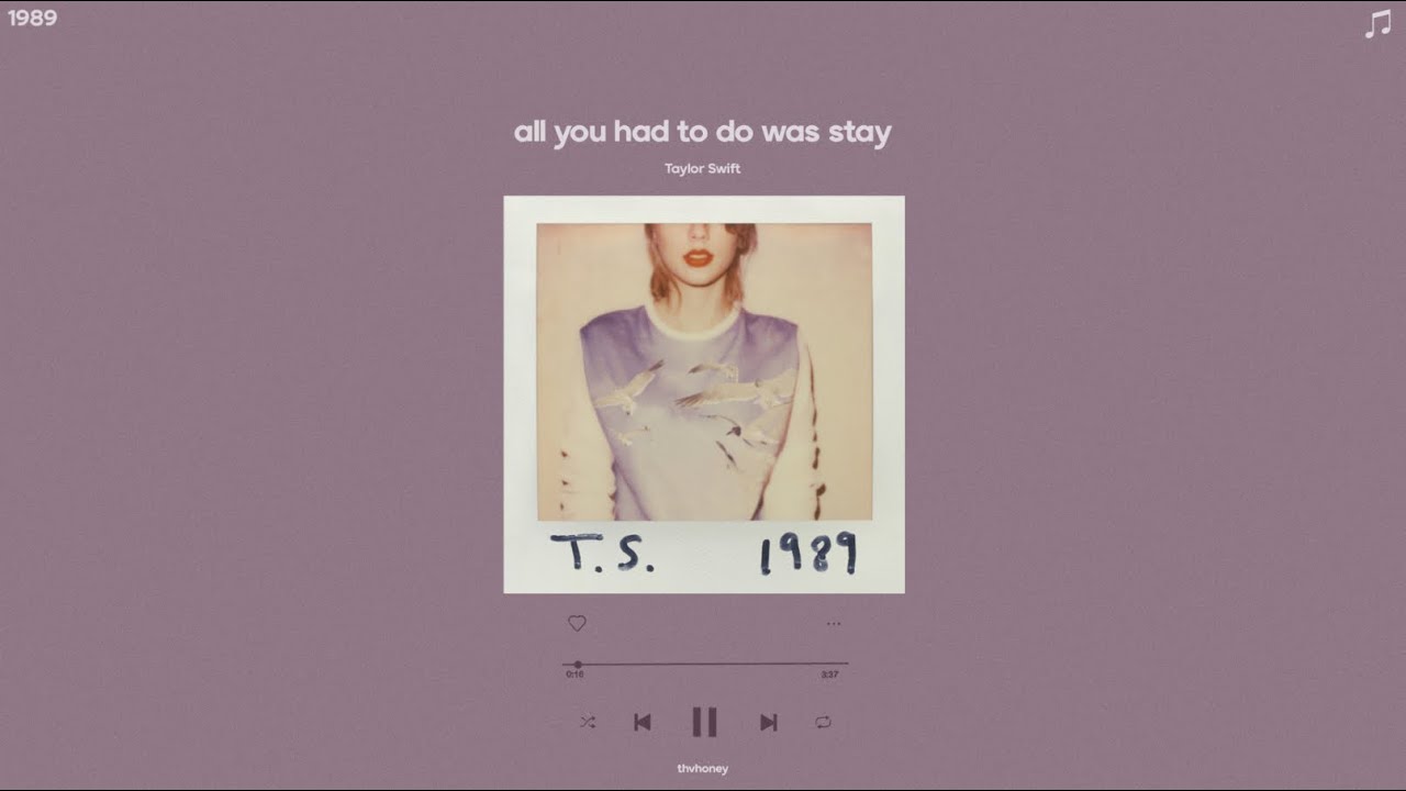 taylor swift - all you had to do was stay (sped up)