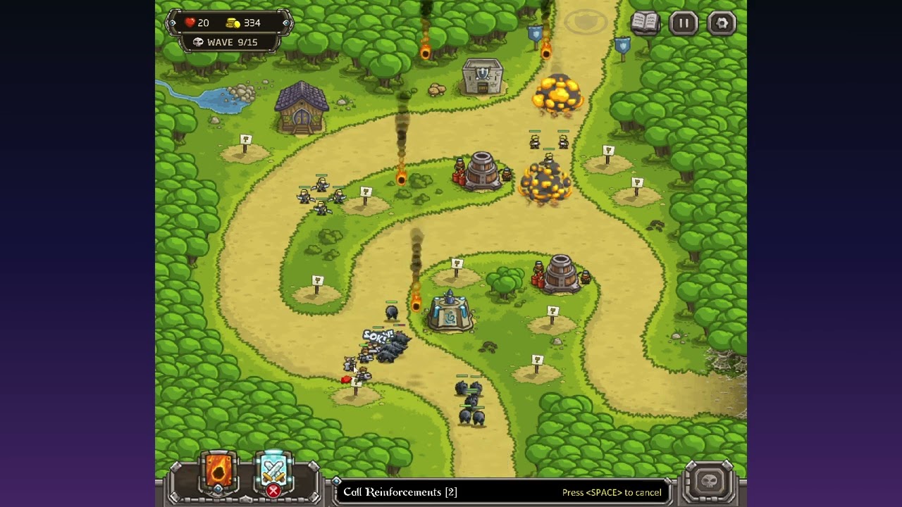 Kingdom Rush (Flash) - Silveroak Forest normal - Speedrun in 5:03.1 WR