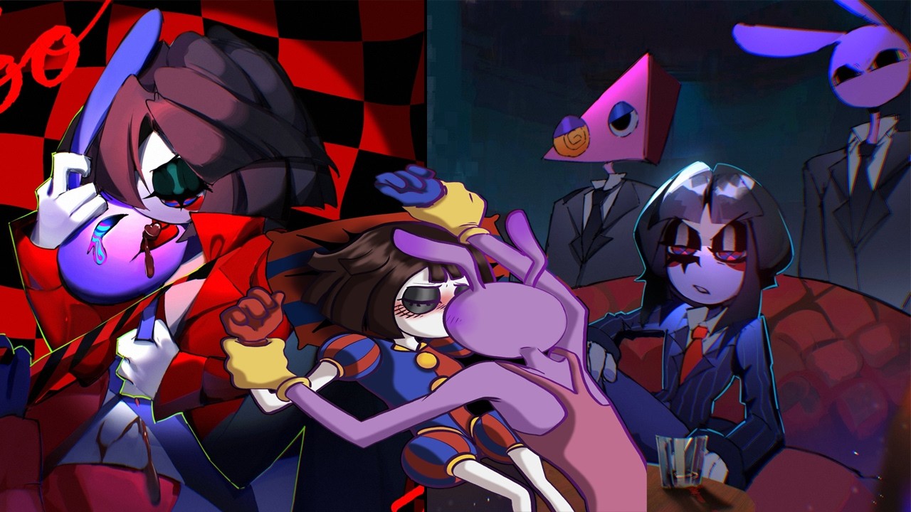 Jax x Pomni Digital Circus Mafia AU l The Amazing Digital Circus Comic | TADC