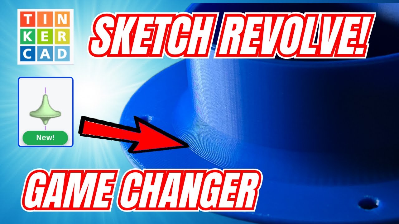 Огромный опыт работы с Tinkercad Sketch Revolve: Адаптер для скругления вентиляционных отверстий 💯🤯