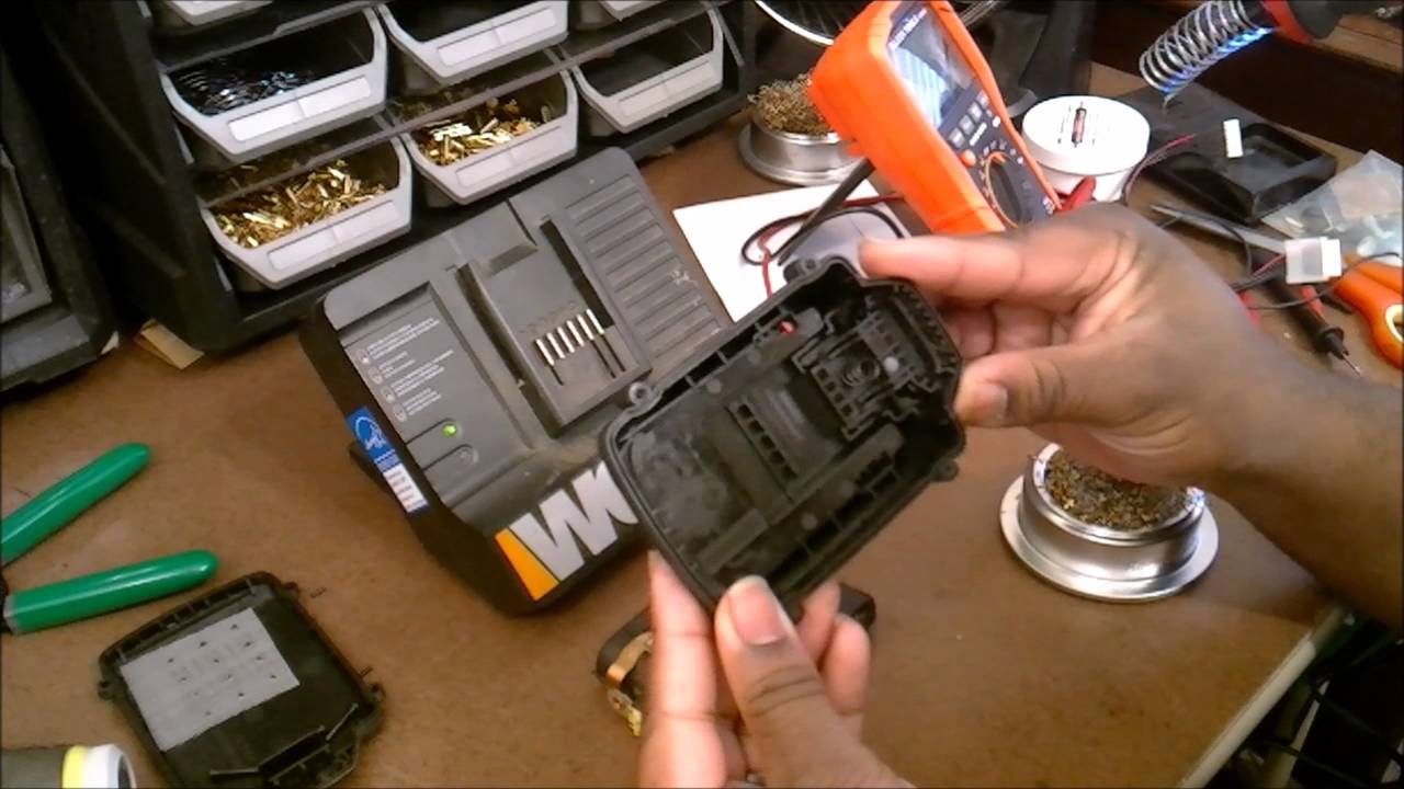 Worx Lithium 18v Battery Investigation and Repair
