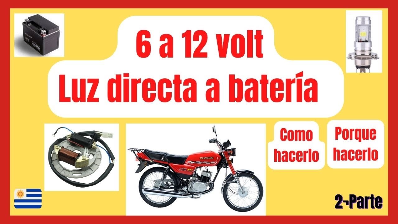 Mejora de luces en la moto. Iluminación LED💡.  Convertir 6v a 12v corriente directa 2° PARTE