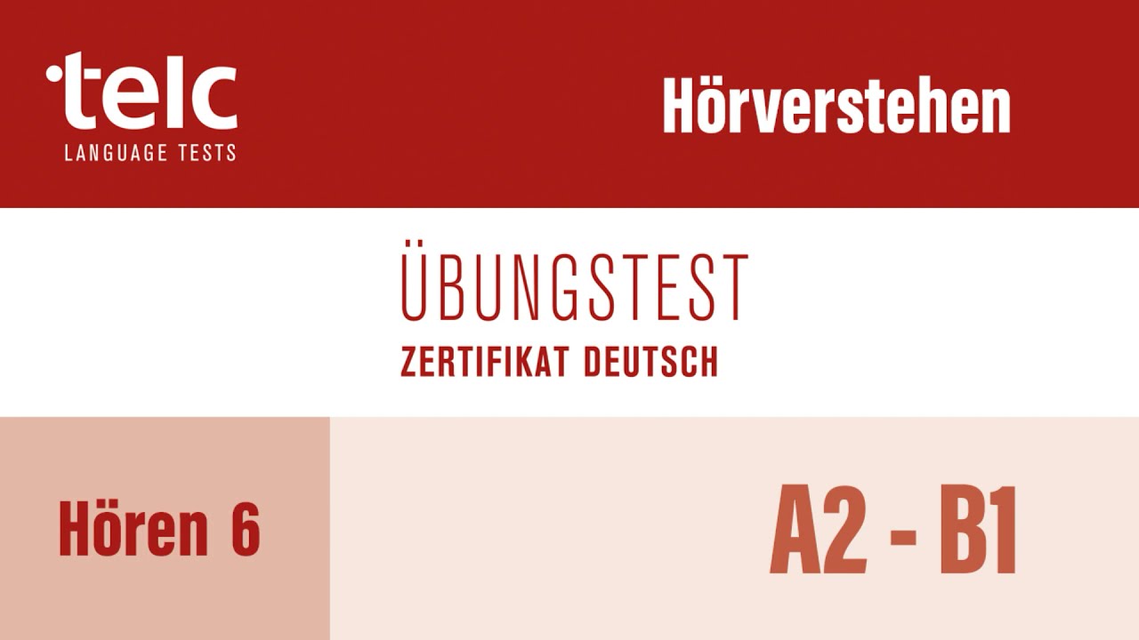Telc A2 B1 Hören Test 6 || Deutschprüfungs Test mit Lösungen