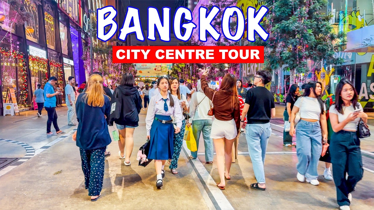 🇹🇭 4K HDR - Bangkok City Centre Tour | Strolling Around Bangkok Luxury Paradise👍😄