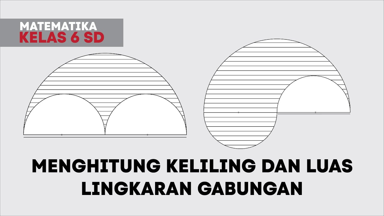 SERING MUNCUL DI UJIAN KELAS 6 - Menghitung Keliling dan Luas Lingkaran Gabungan Diarsir PART 1