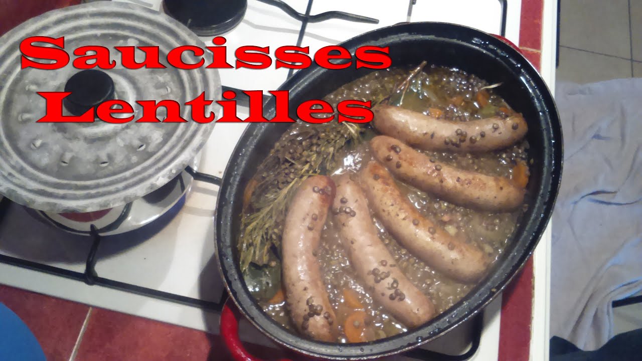 Saucisses lentilles