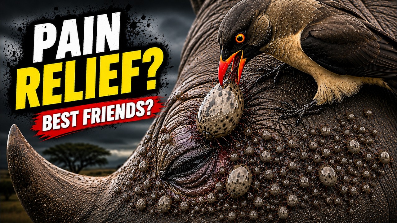 Why Rhinos Let This Tiny Oxpecker Into Their Most Sensitive Places? | The Life of an Oxpecker