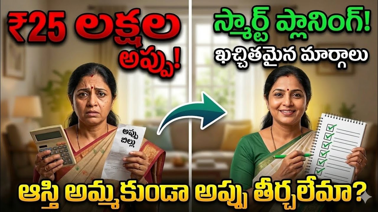 25 లక్షల అప్పు 50 వేల జీతంతో ఎలా తీర్చాలి?
