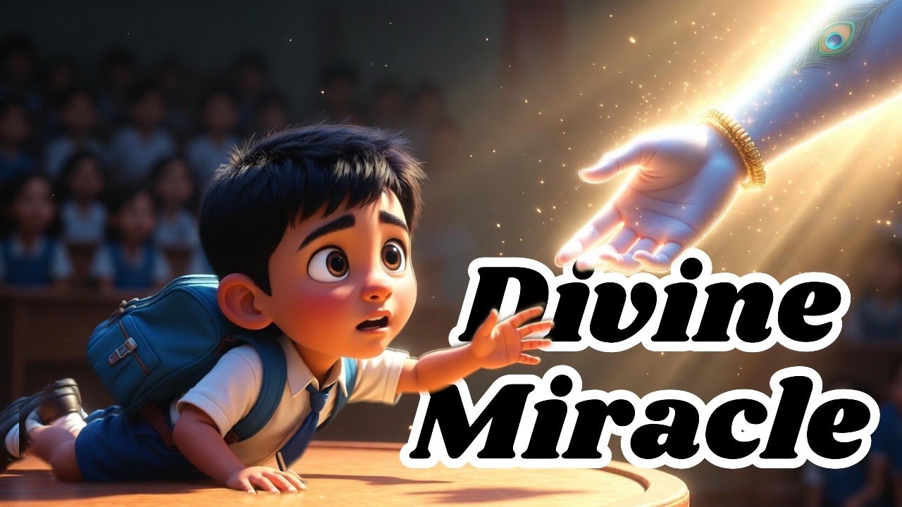 When Krishna Held His Hand 🤝| Divine Miracle Story for Kids & Adults🫂