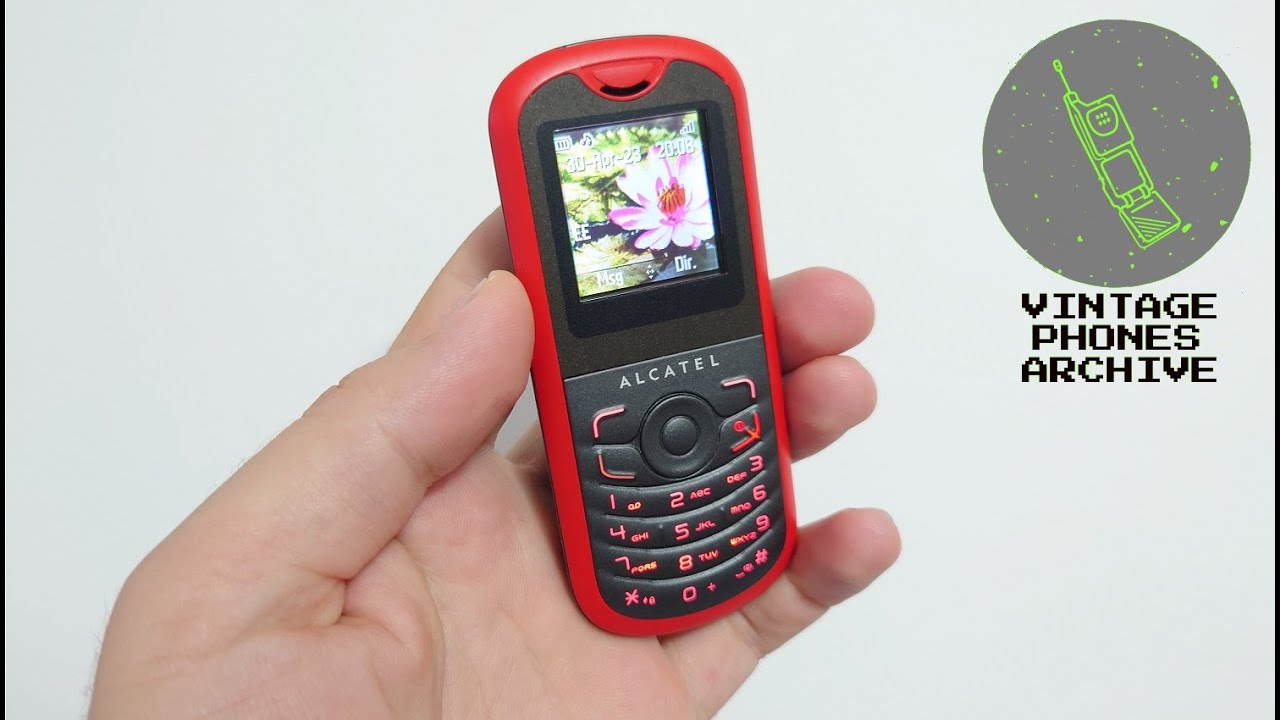 Alcatel OT-203 Mobile phone menu browse, ringtones, games, wallpapers