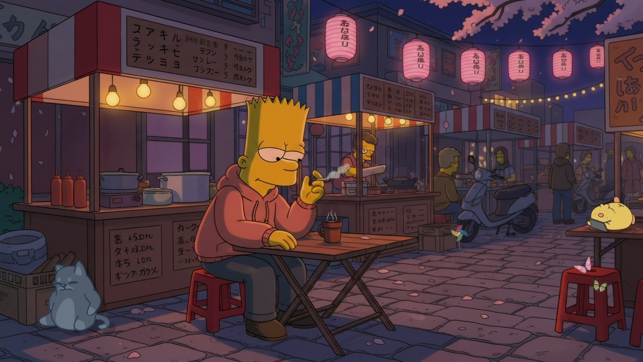 Lofi Night Breeze 🌸 Relaxing Beats To Feel Better