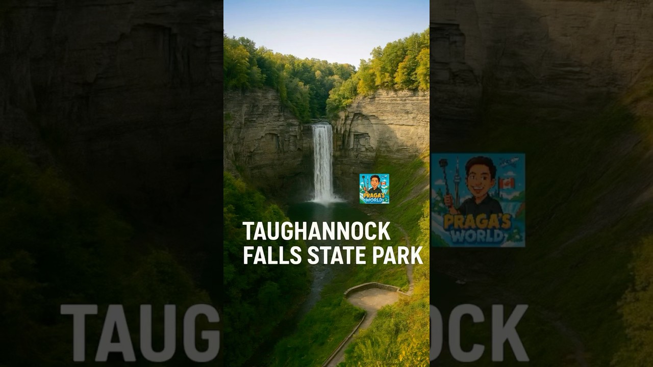 Taughannock Falls &ndash; Tallest Waterfall East of the Rockies | NY State Parks. #newyorkroadtrip #falls