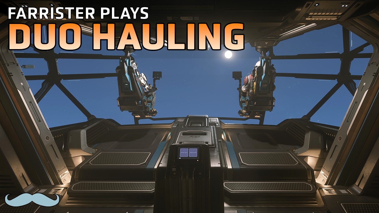 Dual Crew RSI Hermes Cargo Hauling | Star Citizen 4.7 4K Gameplay