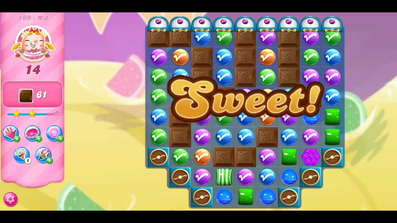 Candy crush Saga 🍭 Chocolate level✌// Amazing level 199 // chocolate crush @CandyCrushOfficial