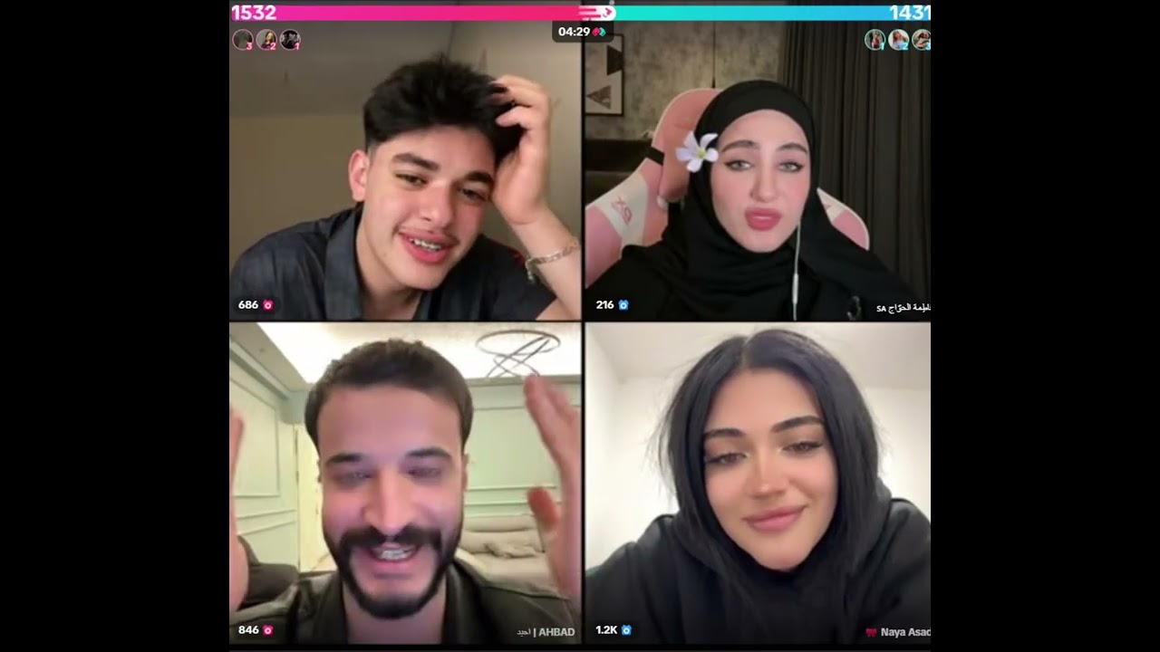 احمد وليد رباعي مع نايا و فاطمة مع حمد كلو حماس مع احكام وفاطمة يقصف حمد وينصدم