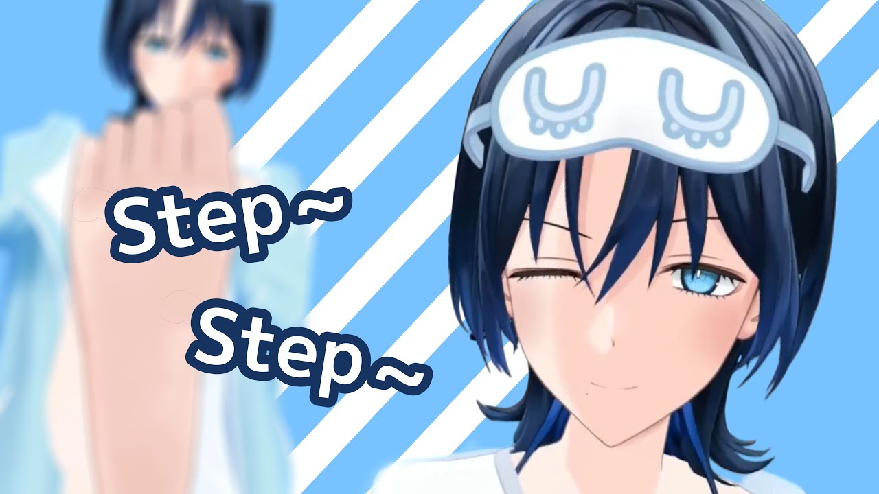 A sleepy Ao-kun REALLY wants you to look at her feet