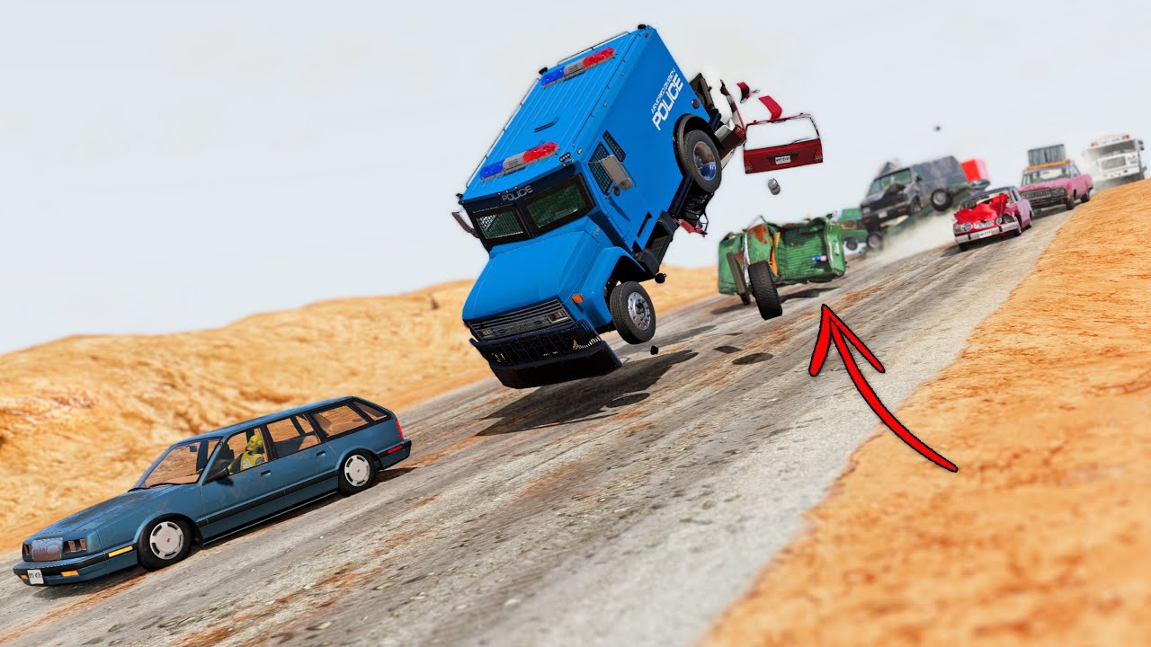 BeamNG Drive - Cars vs RoadRage #38