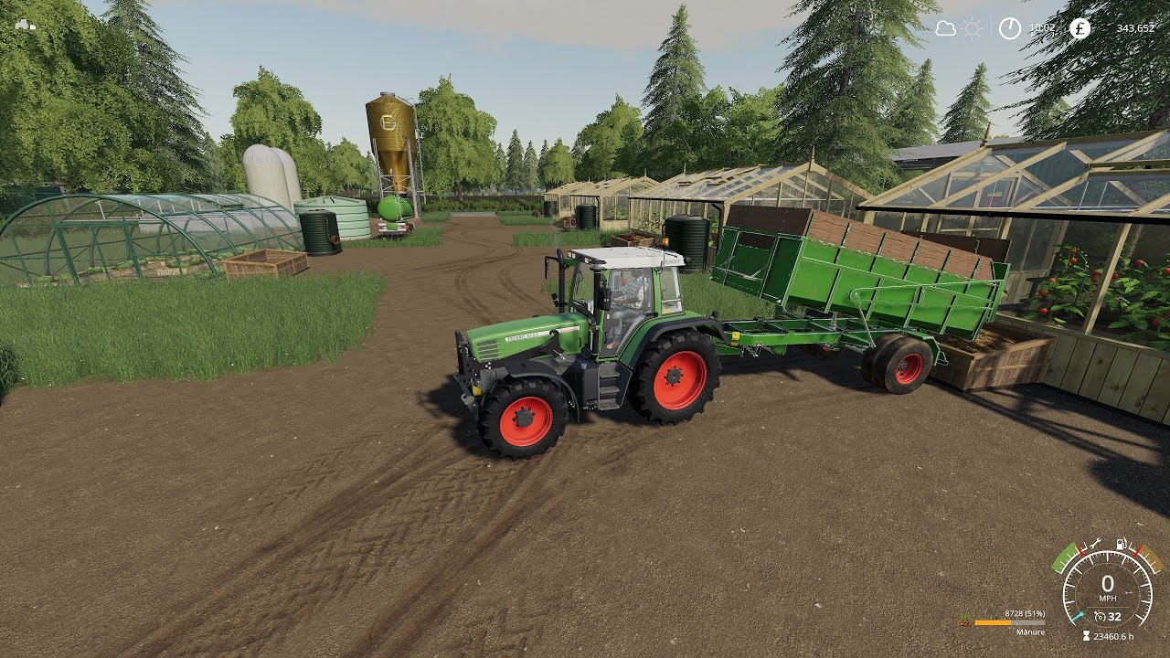 Riverside Farms (Classic Machinery) * Fertilising Contracts, Filling Greenhouses * FS 19