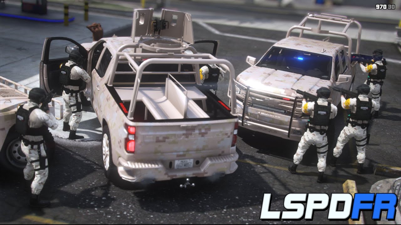 GTA 5 POLICIA | HONOR A ELEMENTO DE LA SEDENA | RECREACION FICTICIA | TheAxelGamer
