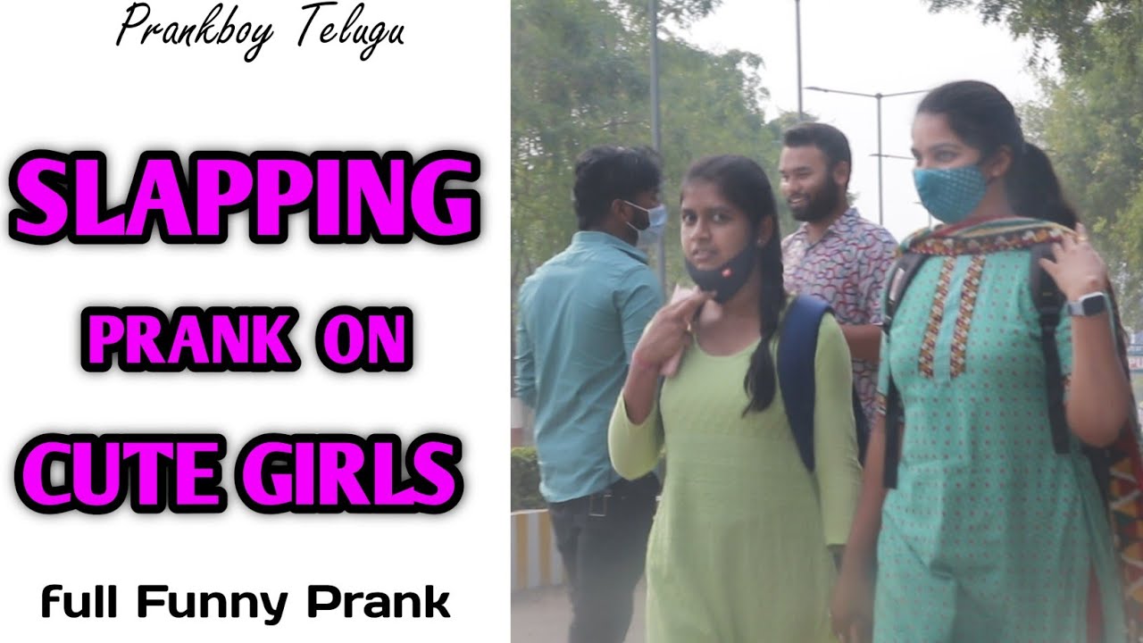 SLAPPING Prank On CUTE GIRLS || Ajay Pothamsetty || Prankboy Telugu