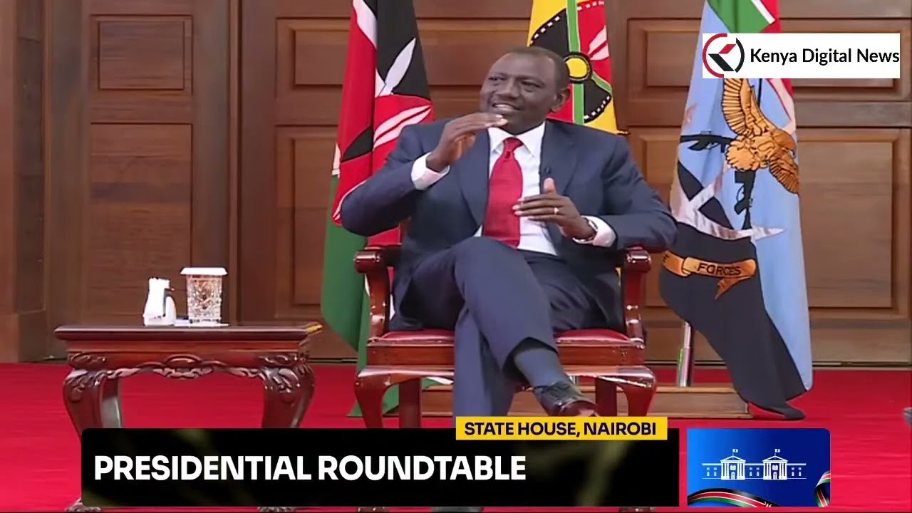 Ruto faces hard time answering tough questions by Journalists concerning killings during Protests