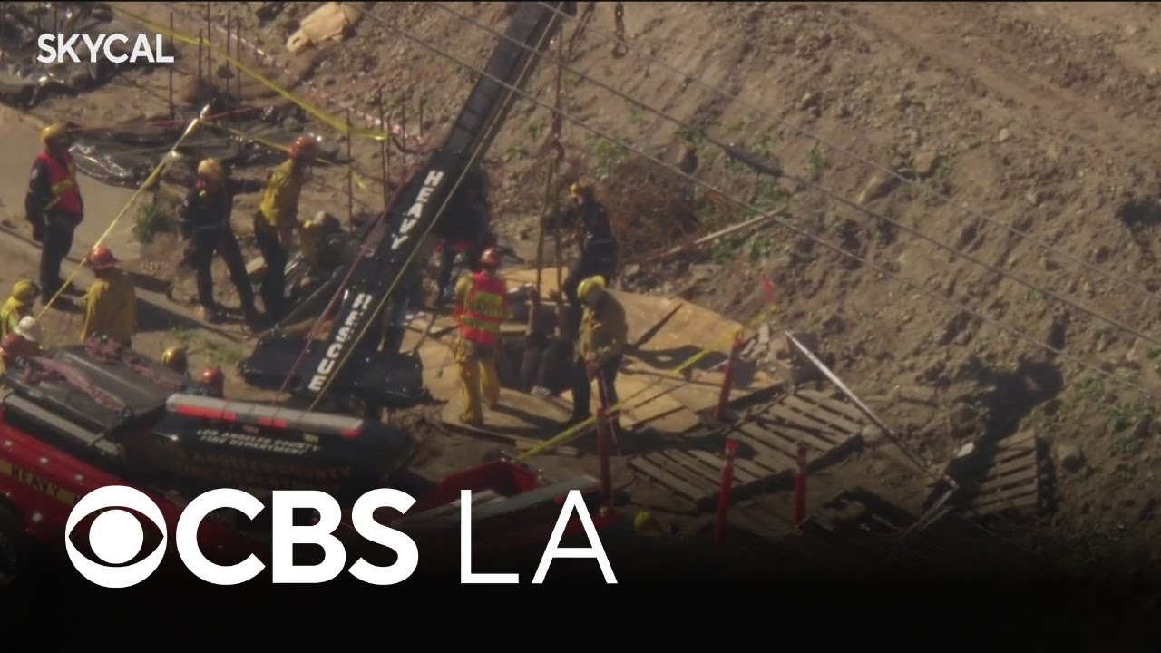 LA County crews rescue man from hole at Pomona construction site