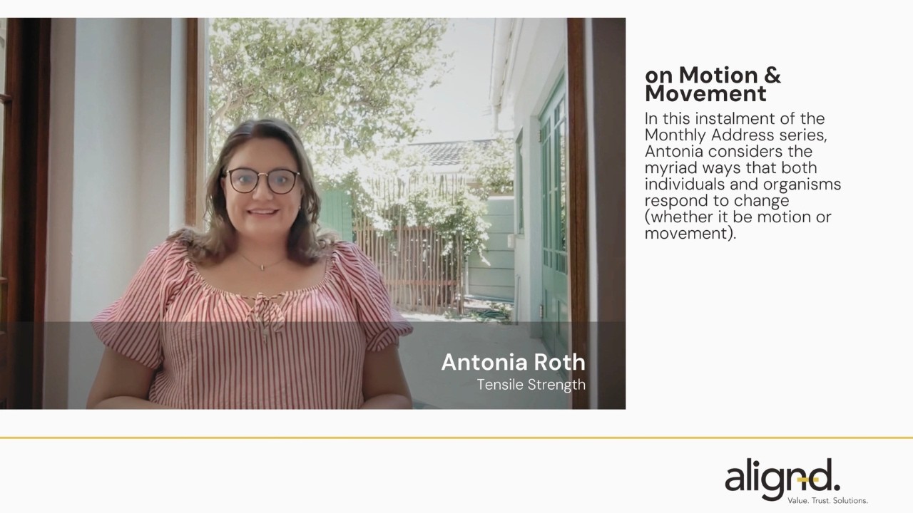 Alignd Monthly Address | Antonia Roth