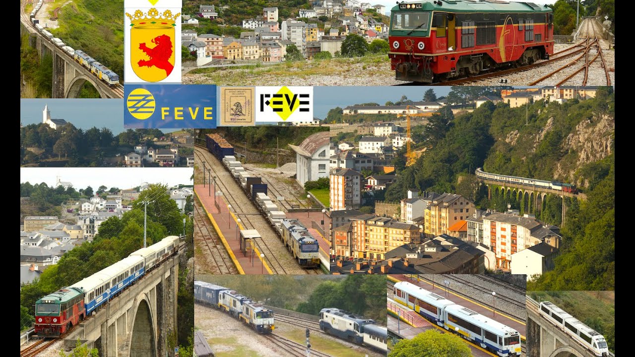 Trenes Feve La estación Luarca en la linea Ferrol - Xixón, Santuario de vía estrecha en Asturias 🚂🍃🌊