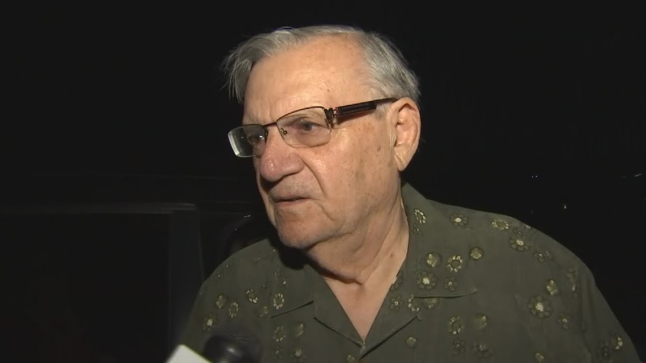 Former sheriff Joe Arpaio reacts to his pardon by President Trump.