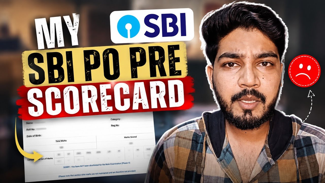 MY SBI PO PRE SCORECARD 🥲
