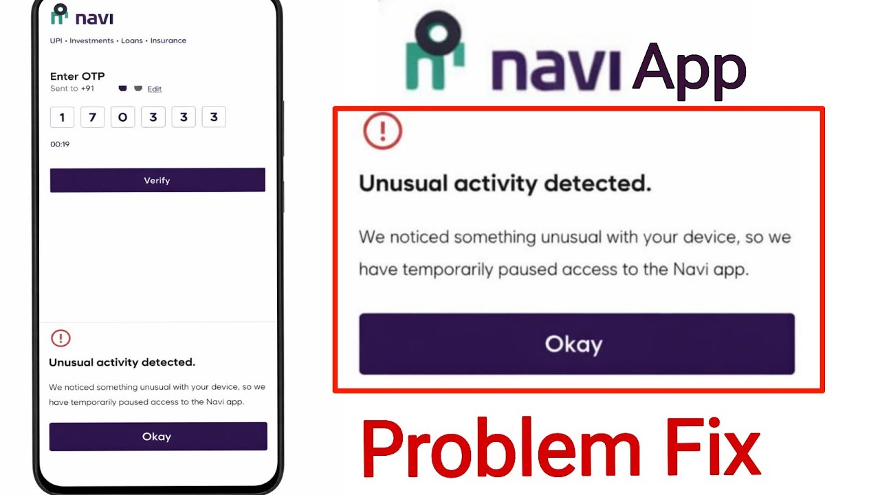 Navi App Login Problem Fix 2026 || Unusual Activity Detected Navi Error Solution fixed 100%✅