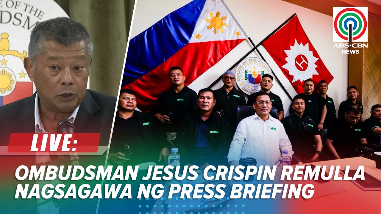 LIVE: Ombudsman Jesus Crispin Remulla holds press briefing | August 7, 2026