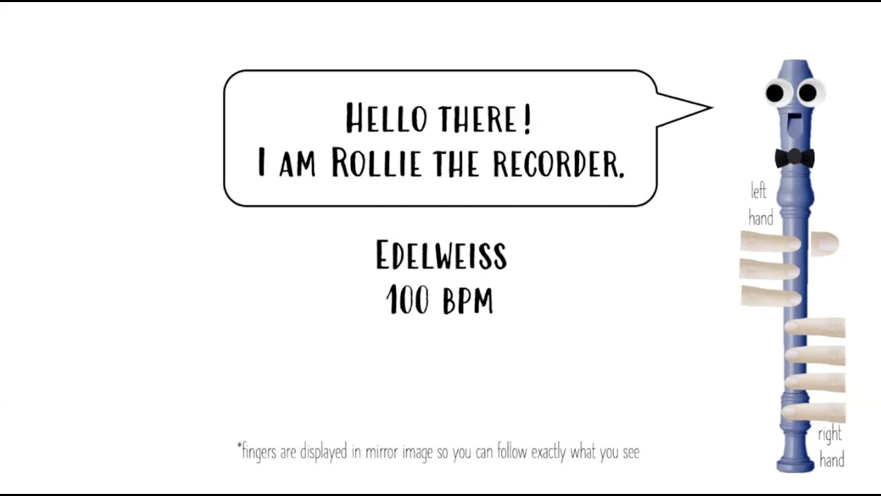 Edelweiss (100bpm) - Recorder