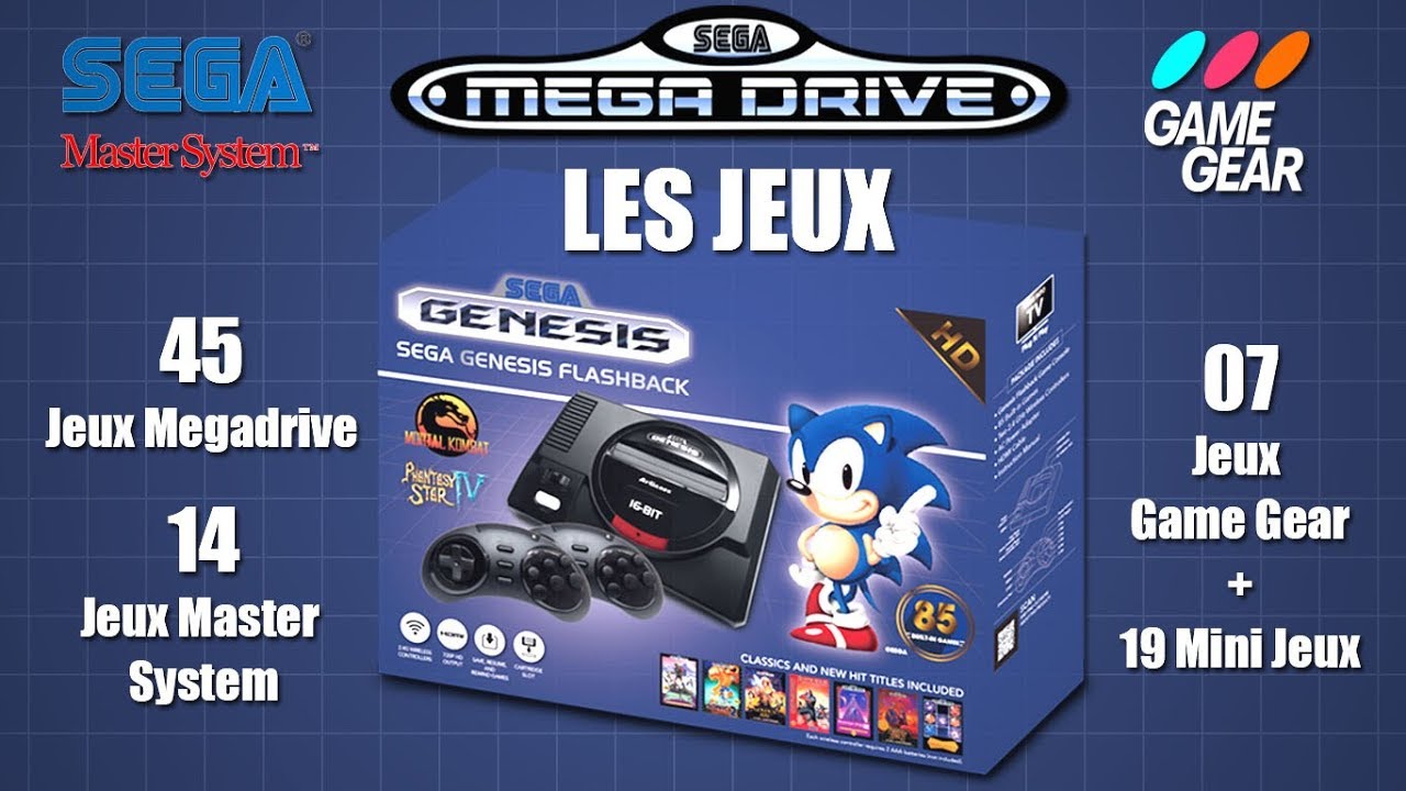 Mini Sega Mega Drive Flashback - Tous les Jeux